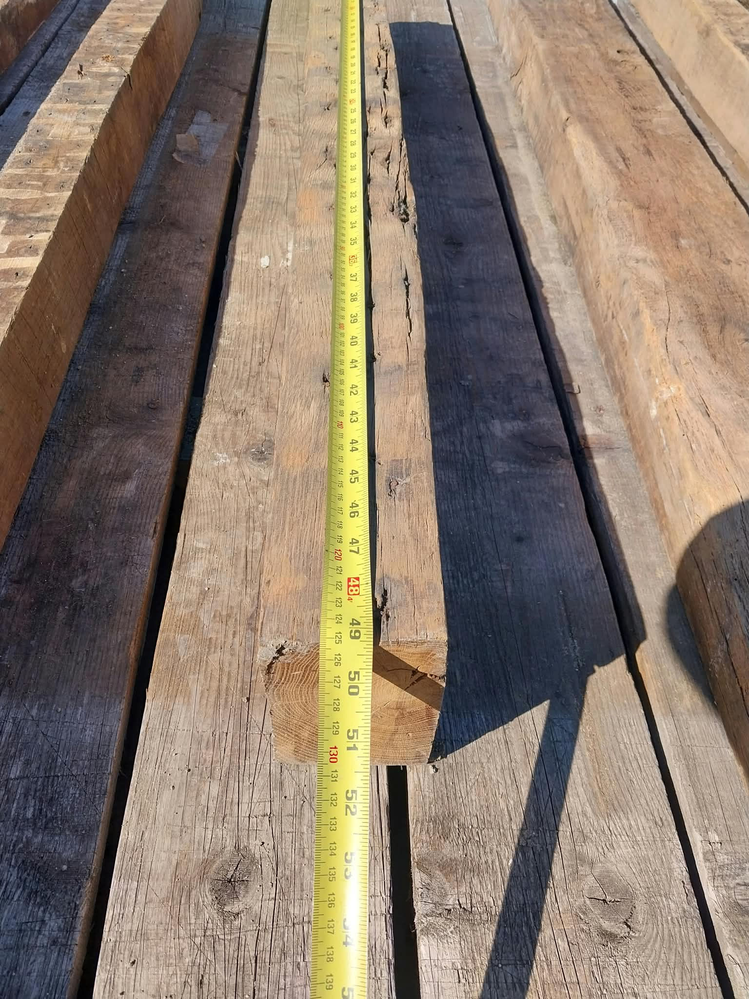 Reclaimed English Oak Beam 16th Century – Rustic Beam 4.1 feet