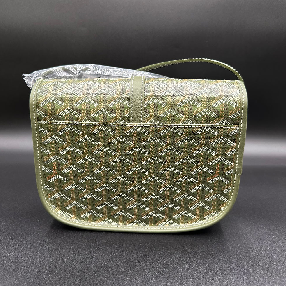 Thumbnail: Goyard Belvedere PM Messenger Side Bag Luminous Khaki Green