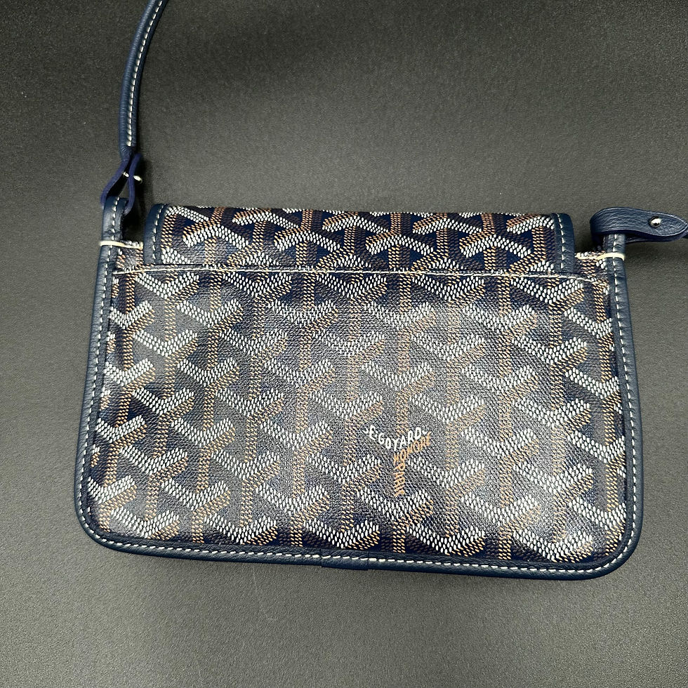 Thumbnail: Goyard Goyardine Plumet Wallet Clutch Navy Blue
