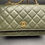 Thumbnail: Chanel Lambskin Quilted Pick Me Up Wallet On Chain (WOC) – Green with Gold