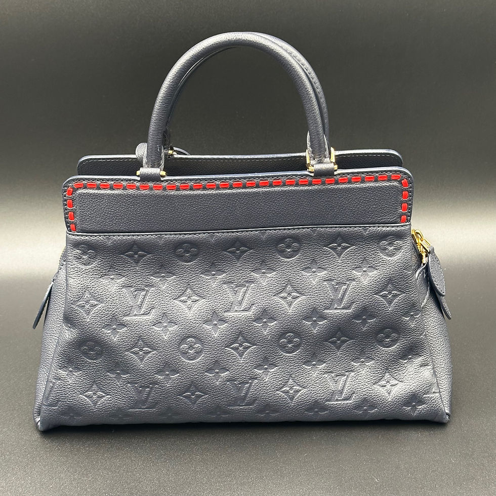 Thumbnail: Louis Vuitton Marine Rouge Monogram Empreinte Leather Vosges MM Bag