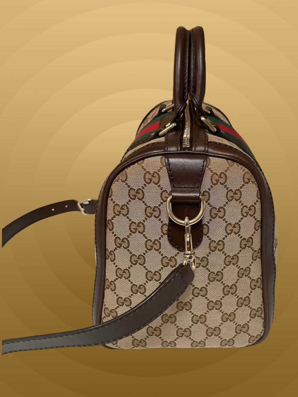 Thumbnail: Gucci GG Boston 30 Web Sherry line