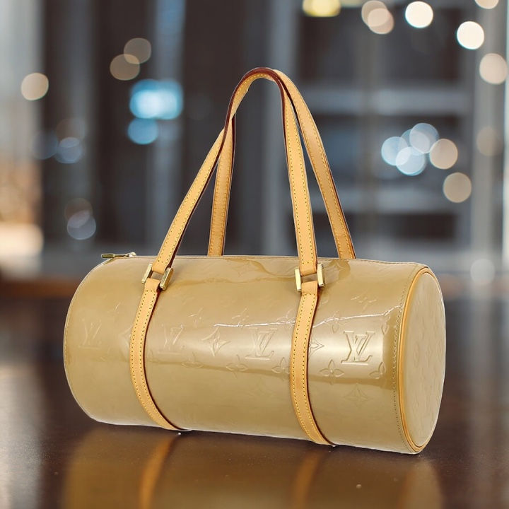 Louis Vuitton Beige Monogram Vernis Papillon Bag