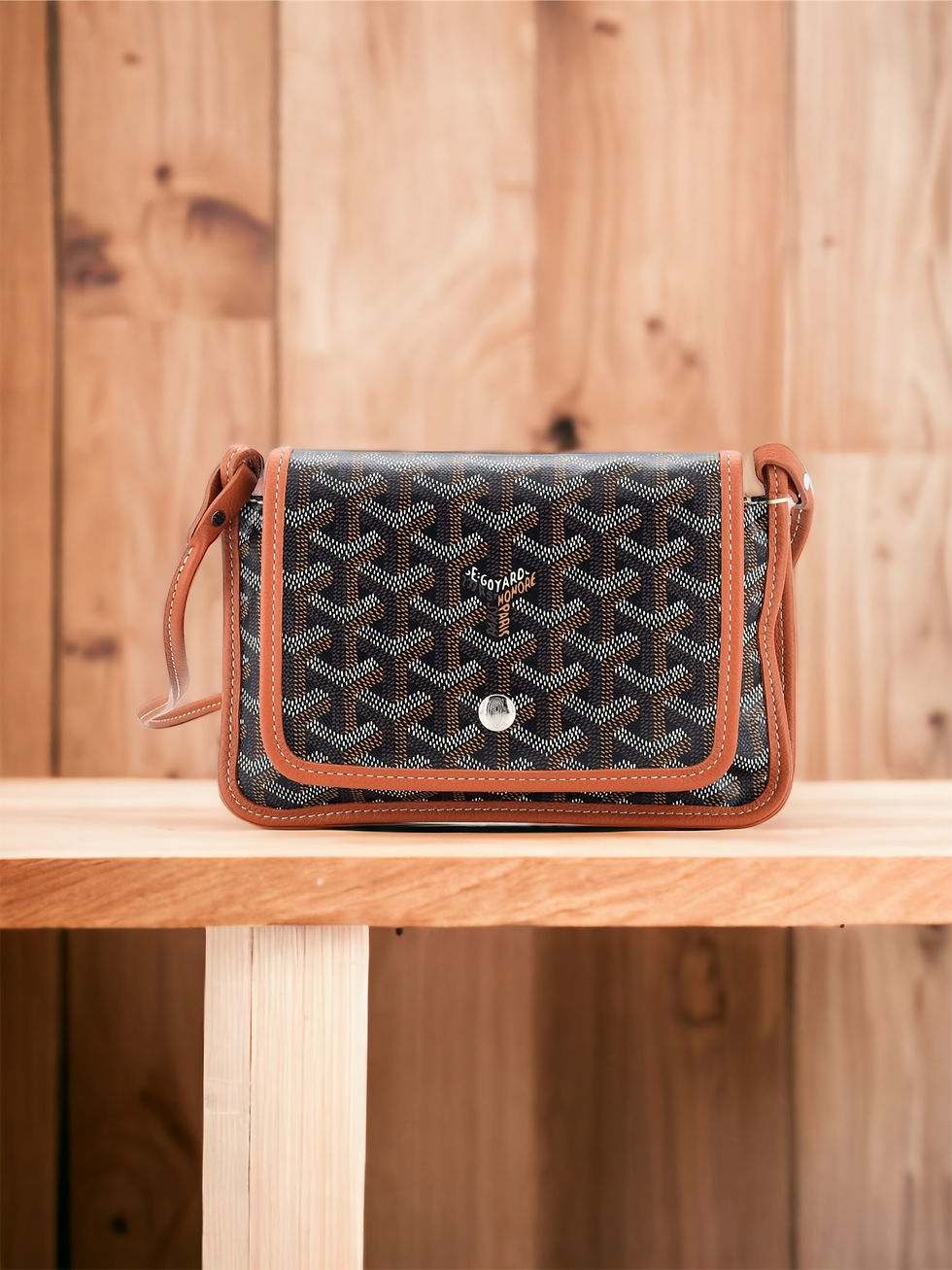 Goyard Goyardine Plumet Wallet Clutch Black