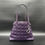 Thumbnail: Christian Dior Purple Cannage Quilted Coated Canvas Large Panarea Tote Bag