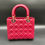Thumbnail: Christian Dior Medium Lady Dior - Cherry Red