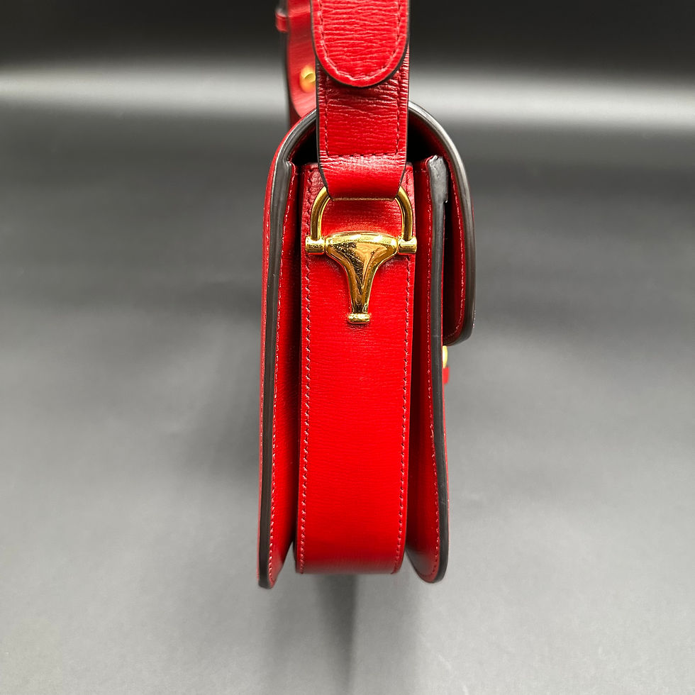 Thumbnail: Gucci GG Supreme Monogram Calfskin Horsebit 1955 Shoulder bag Cherry