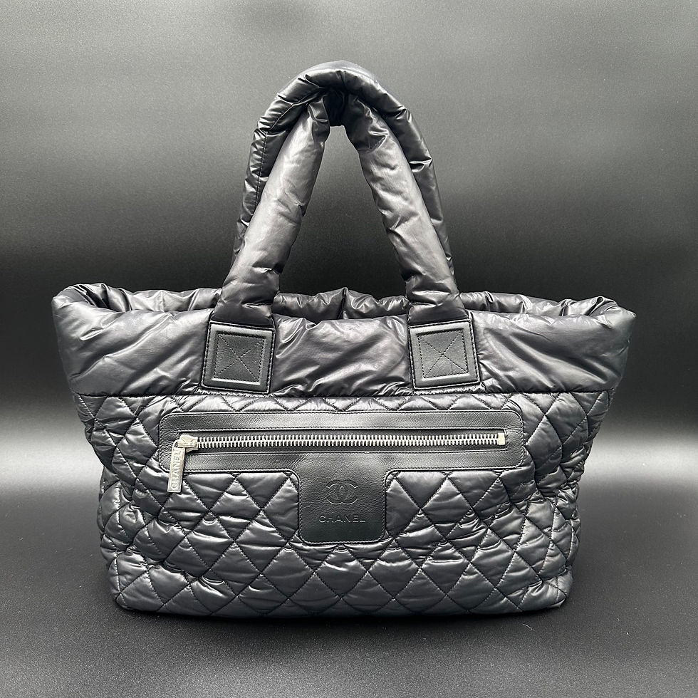 Thumbnail: Chanel Coco Cocoon Reversible Tote Bag - Black
