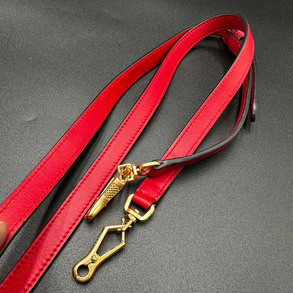 Thumbnail: Prada Saffiano City Calfskin Esplanade - Medium, Red & Black