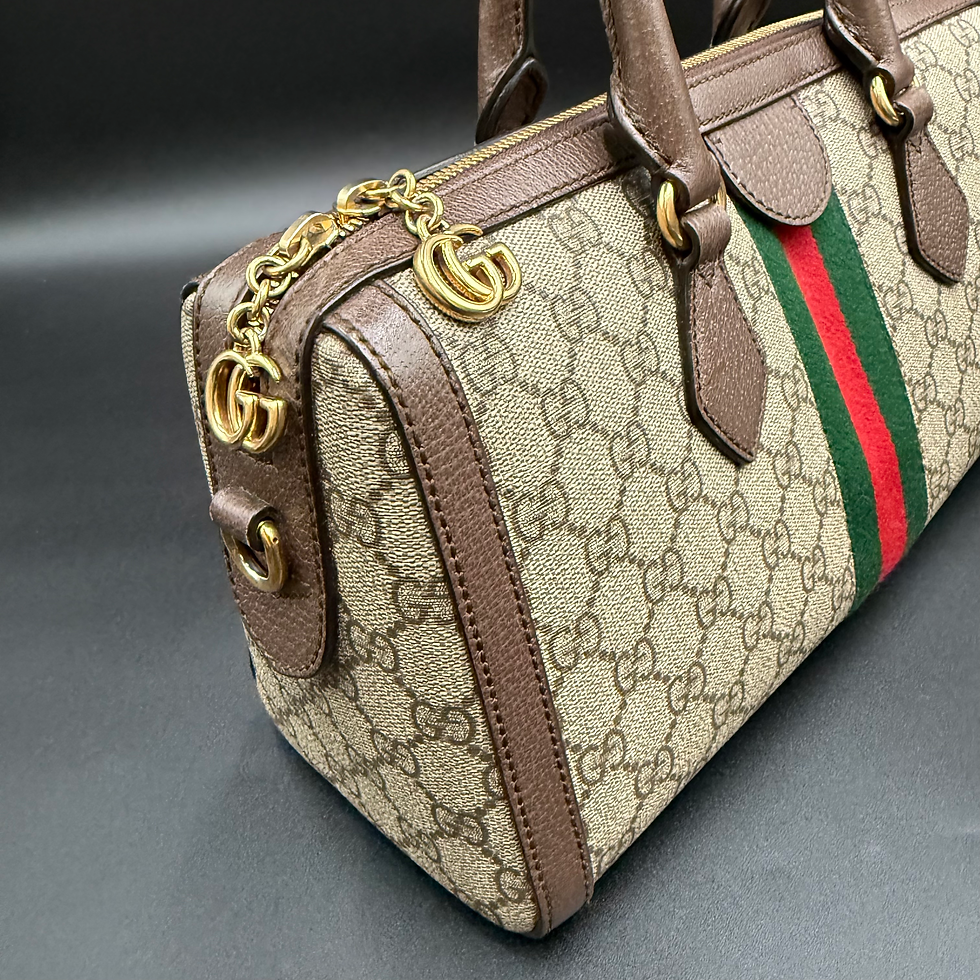 Thumbnail: Gucci  Ophidia GG Canvas Medium Top Handle Shoulder Bag Beige