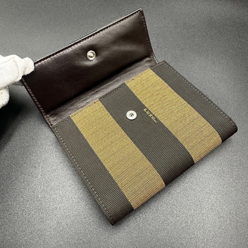 Thumbnail: Fendi Pequin French Trifold Wallet