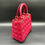 Thumbnail: Christian Dior Medium Lady Dior - Cherry Red