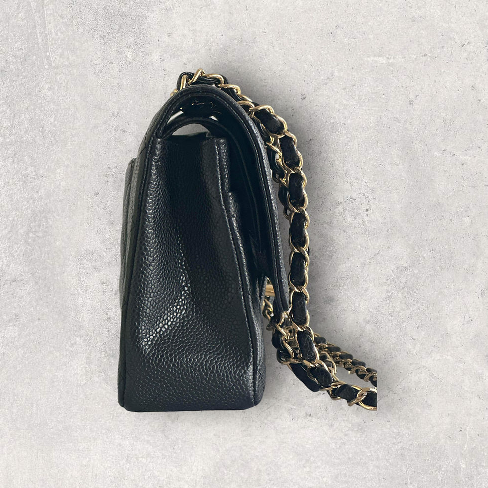 Thumbnail: Chanel Caviar Quilted Medium Double Flap Black