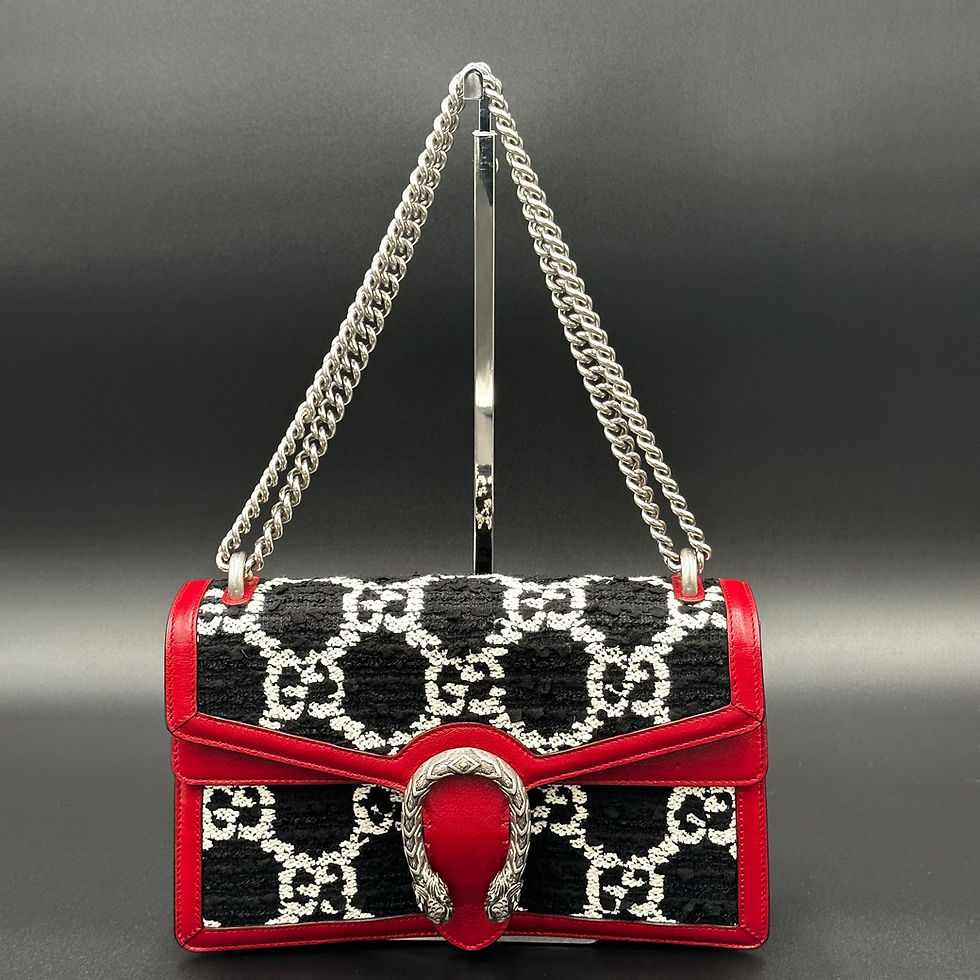 Thumbnail: Gucci GG Supreme Medium Tweed Dionysus Shoulder Bag