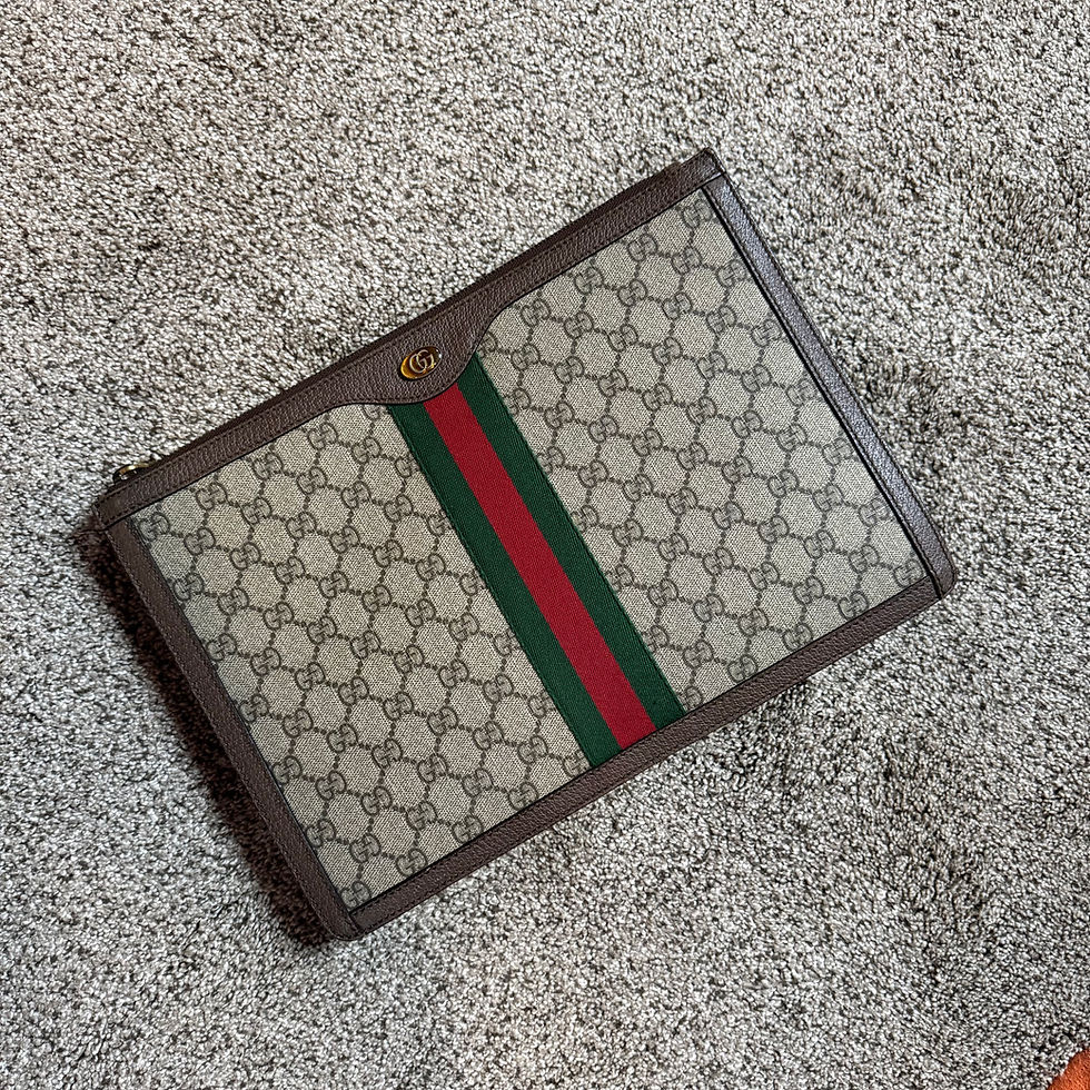 Thumbnail: Gucci  Ophidia GG Canvas Document Holder Beige