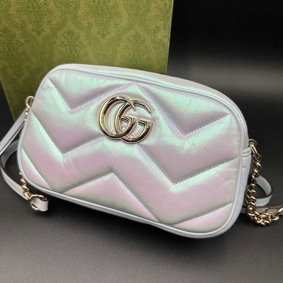 Thumbnail: Gucci GG  Small Marmont Chain Iridescent Shoulder Bag