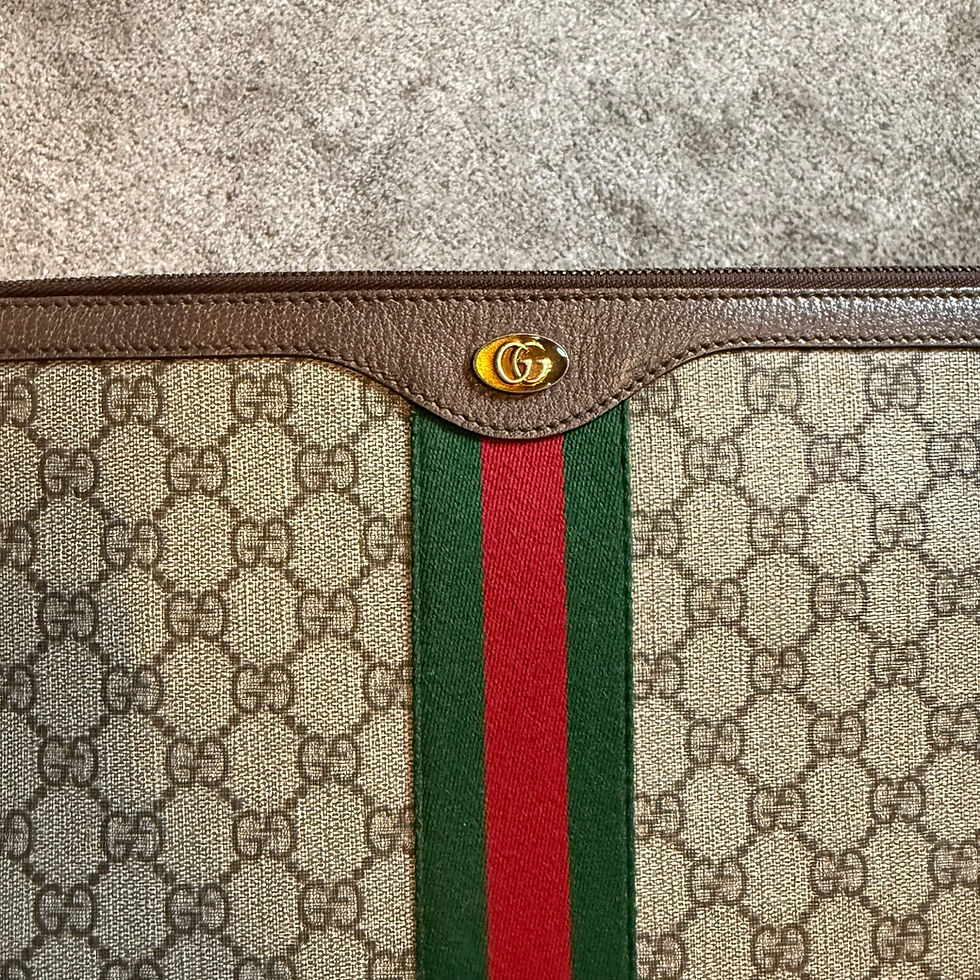 Thumbnail: Gucci  Ophidia GG Canvas Document Holder Beige