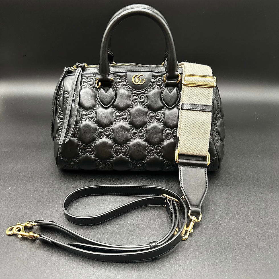 Thumbnail: Gucci GG Matelasse Medium Bowler Bag