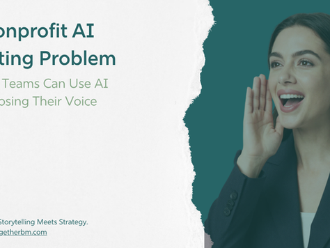 The Nonprofit AI marketing problem