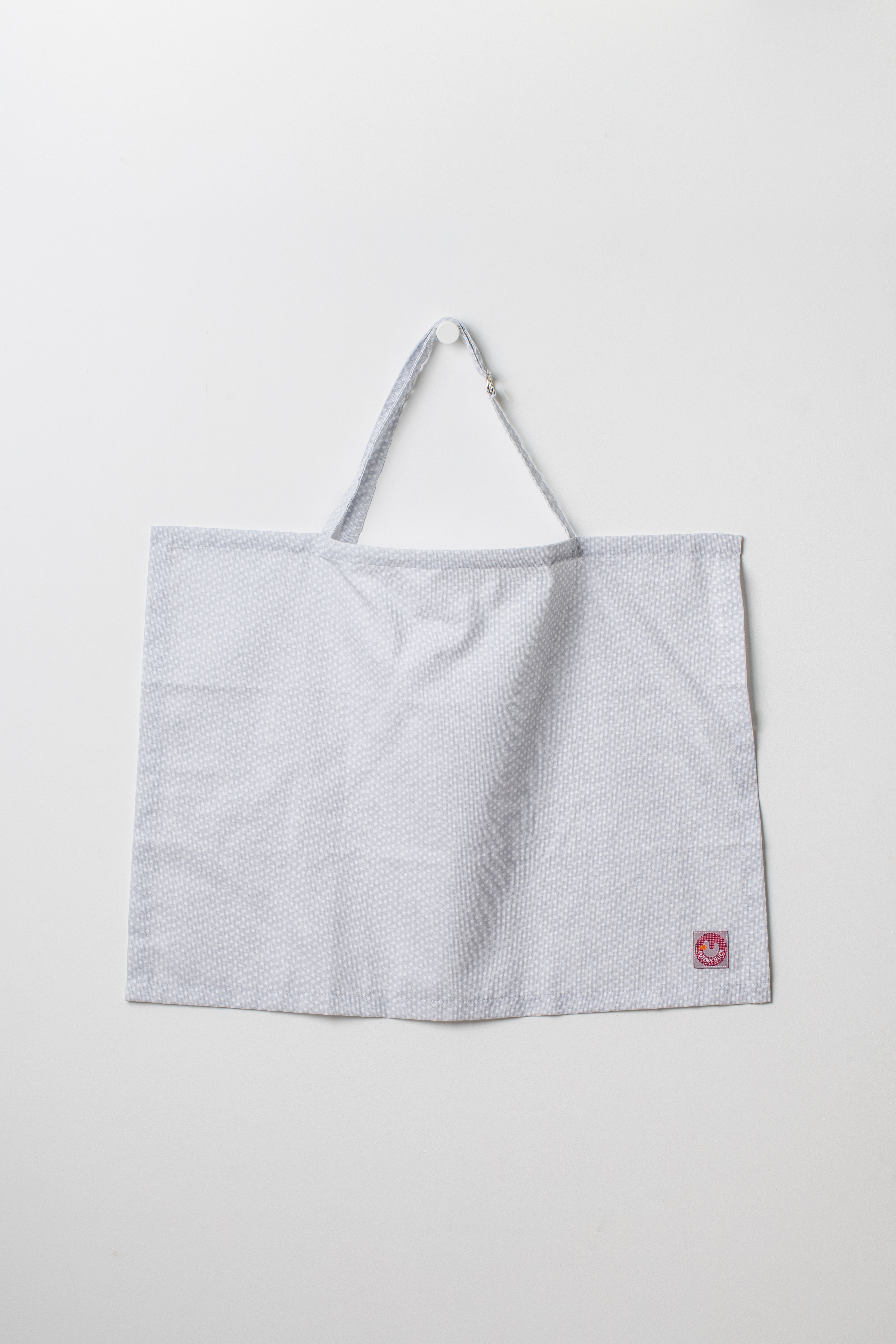 Avental de Amamentacao Cinzento Bolinhas