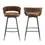 Thumbnail: Kymberlynn Swivel Upholstered Low Back Bar & Counter Stool With Metal Frame