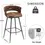 Thumbnail: Kymberlynn Swivel Upholstered Low Back Bar & Counter Stool With Metal Frame