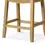 Thumbnail: Maven Lane Sophia Wooden Backless Stool with Fabric Upholstery By Maven Lane