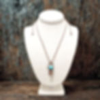 Mini Amulet 12mm amazonite macrame necklace brown cord
