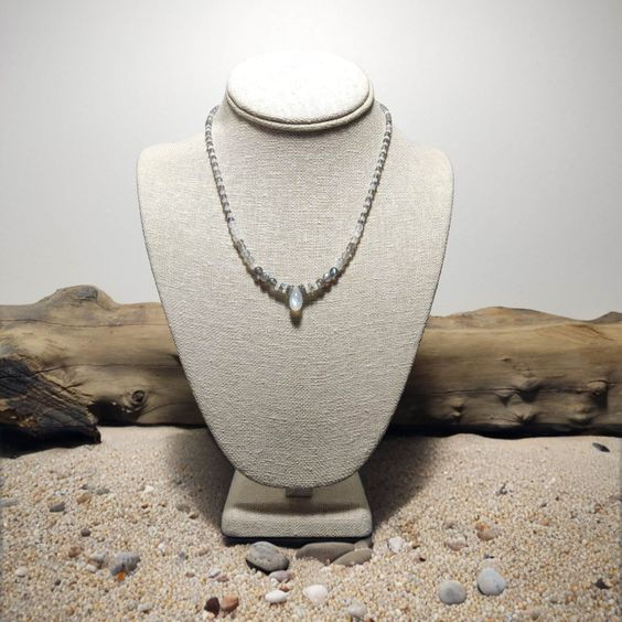 "Moonlit Tide" Labradorite and Moonstone Necklace
