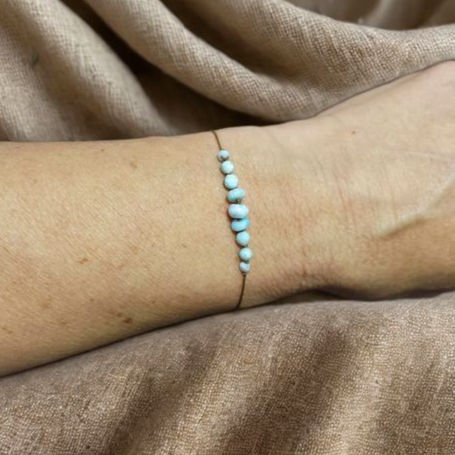 Thumbnail: Larimar Minimal Bracelet