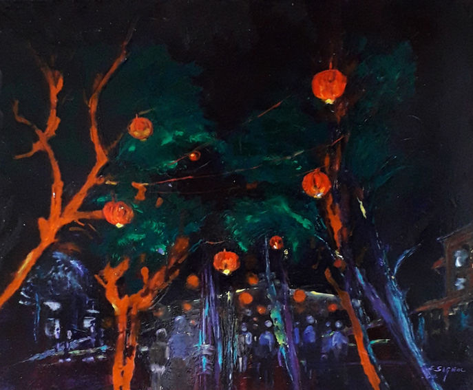 Guinguette sous les lampions huileTechnique brillante 61x50.jpg