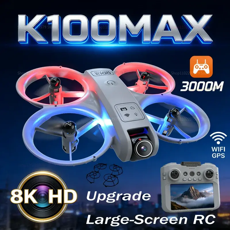 K100 MAX 8K Drone Dual Camera Obstacle Avoidance HD Quadcopter