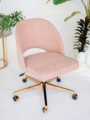 Blush Luxe Desk Chair