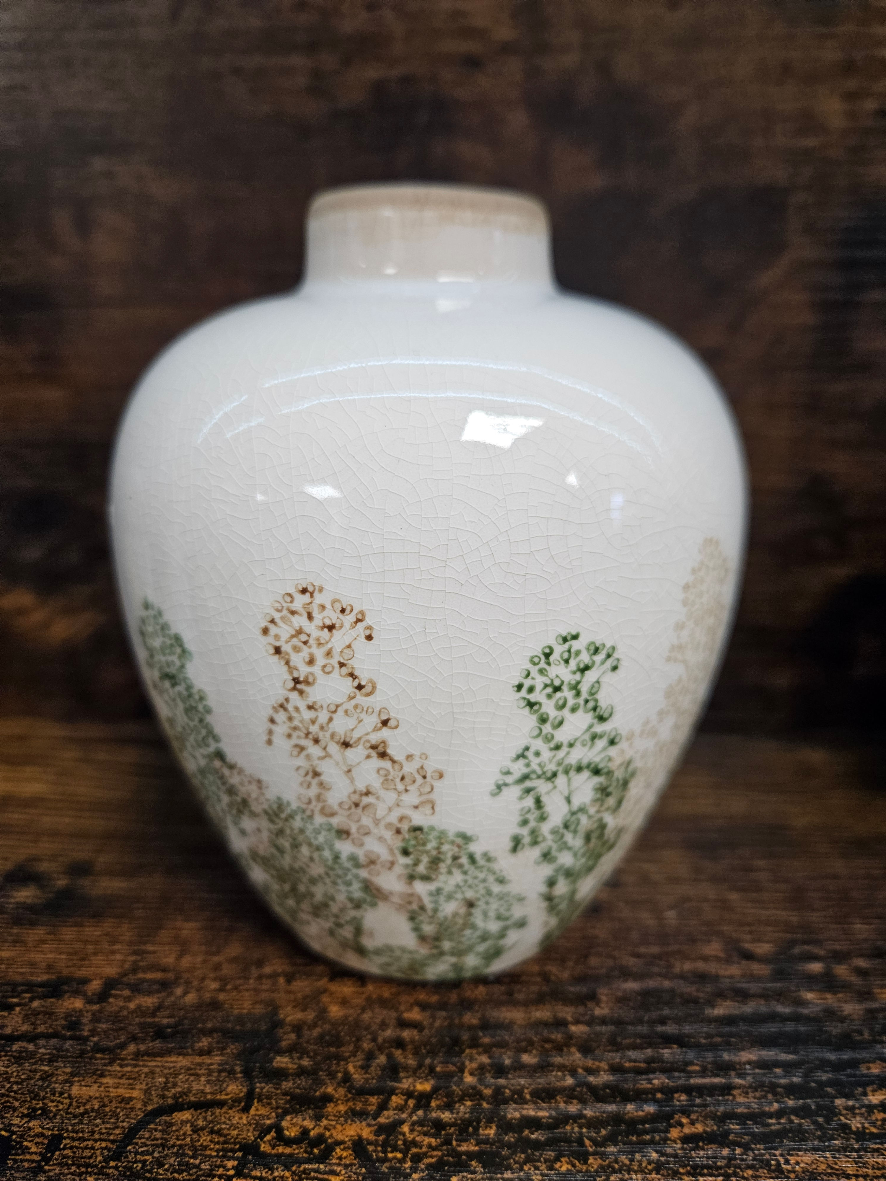 MINI VASE CREME VERT