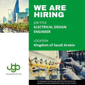 SAUDI ARABIA HIRING - ELECTRICAL DESIGN ENGINEER