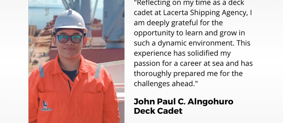 Navigating the Seas: John Paul's Journey as a Deck Cadet