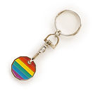 TROLLEY COIN KEYRING RAINBOW