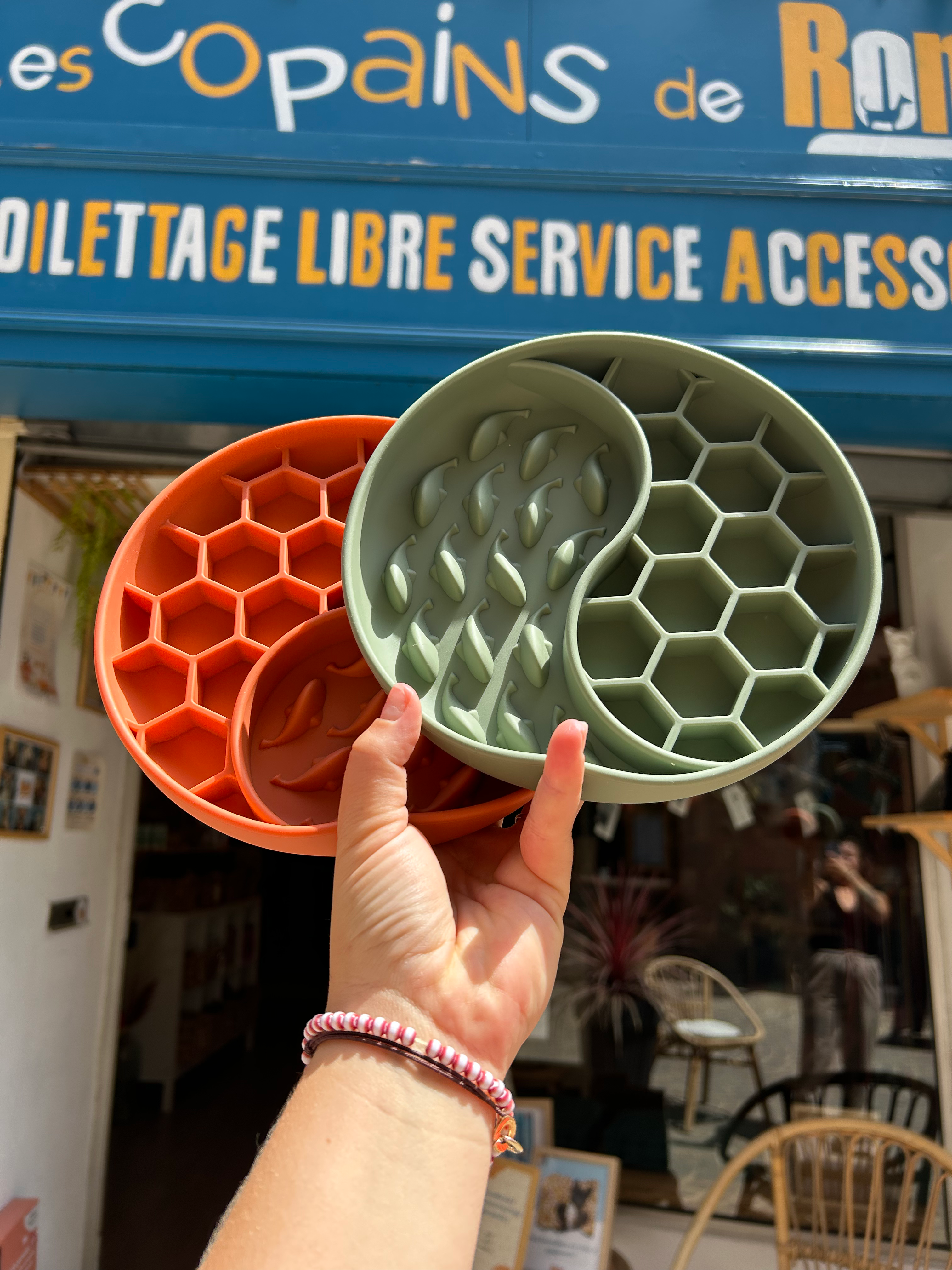 Gamelle anti-glouton et de léchage !