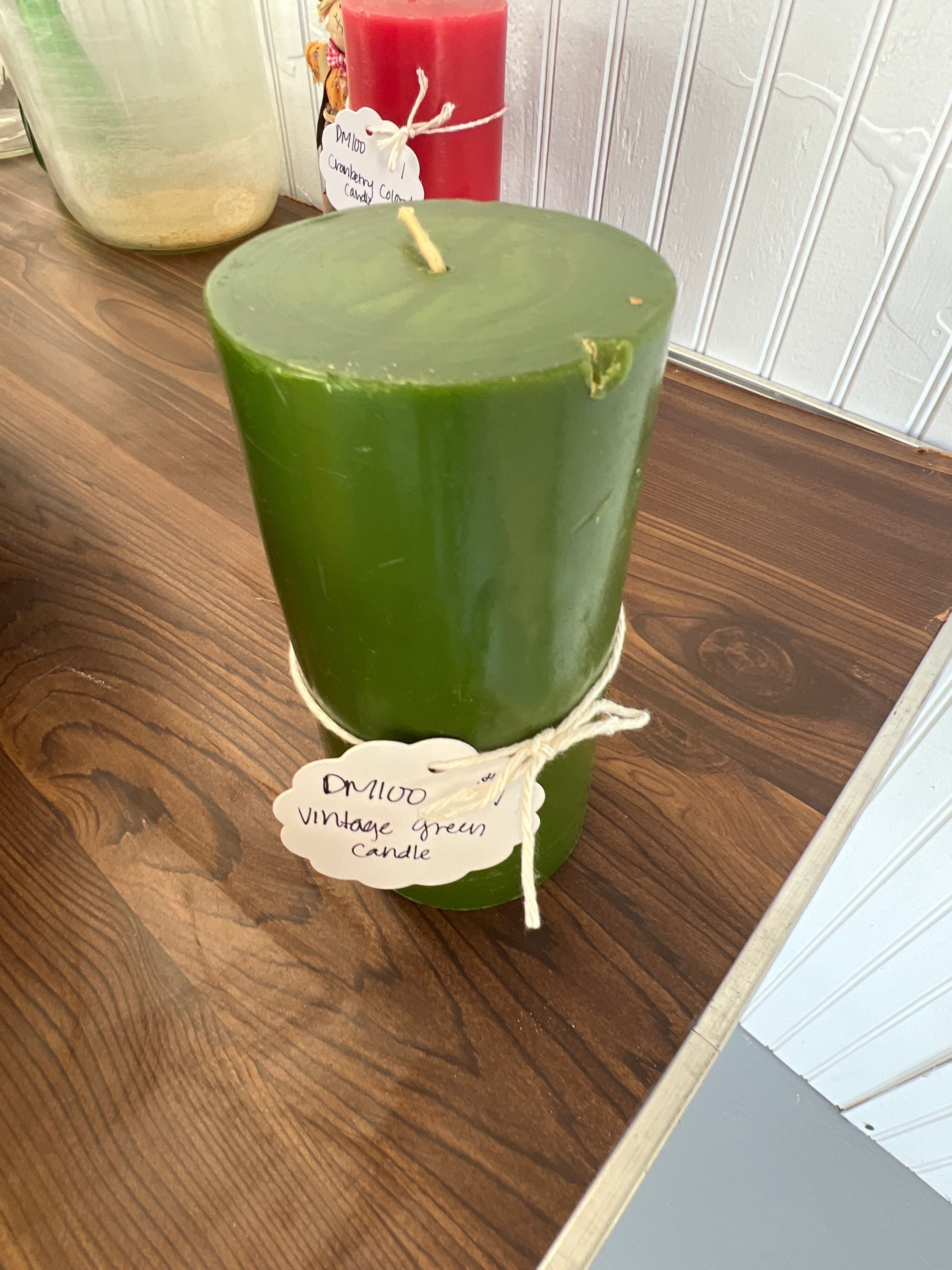 DM100 Vintage Green Candle 