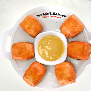 Fried Bread with condensed milk