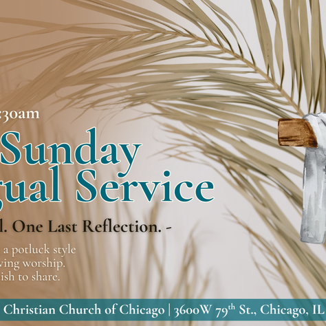 Palm Sunday Bilingual Service & Potluck