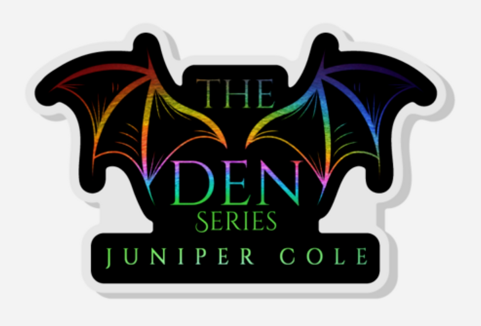 1.5" x 0.96" Black multi color Acrylic The Den series Pin