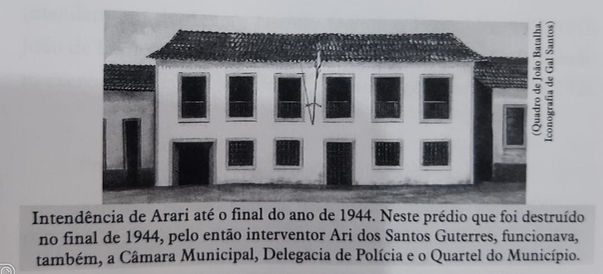 A PREFEITURA MUNICIPAL DE ARARI E AS MUDANÇAS DE LOCAL