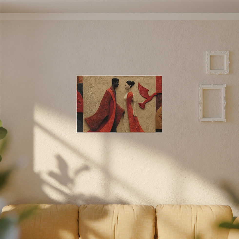 Thumbnail: Royal Radiance | Premium Impasto-Style Canvas Print (Multi-Size)