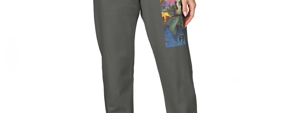 Sunflower Skull Fleece Sweatpants