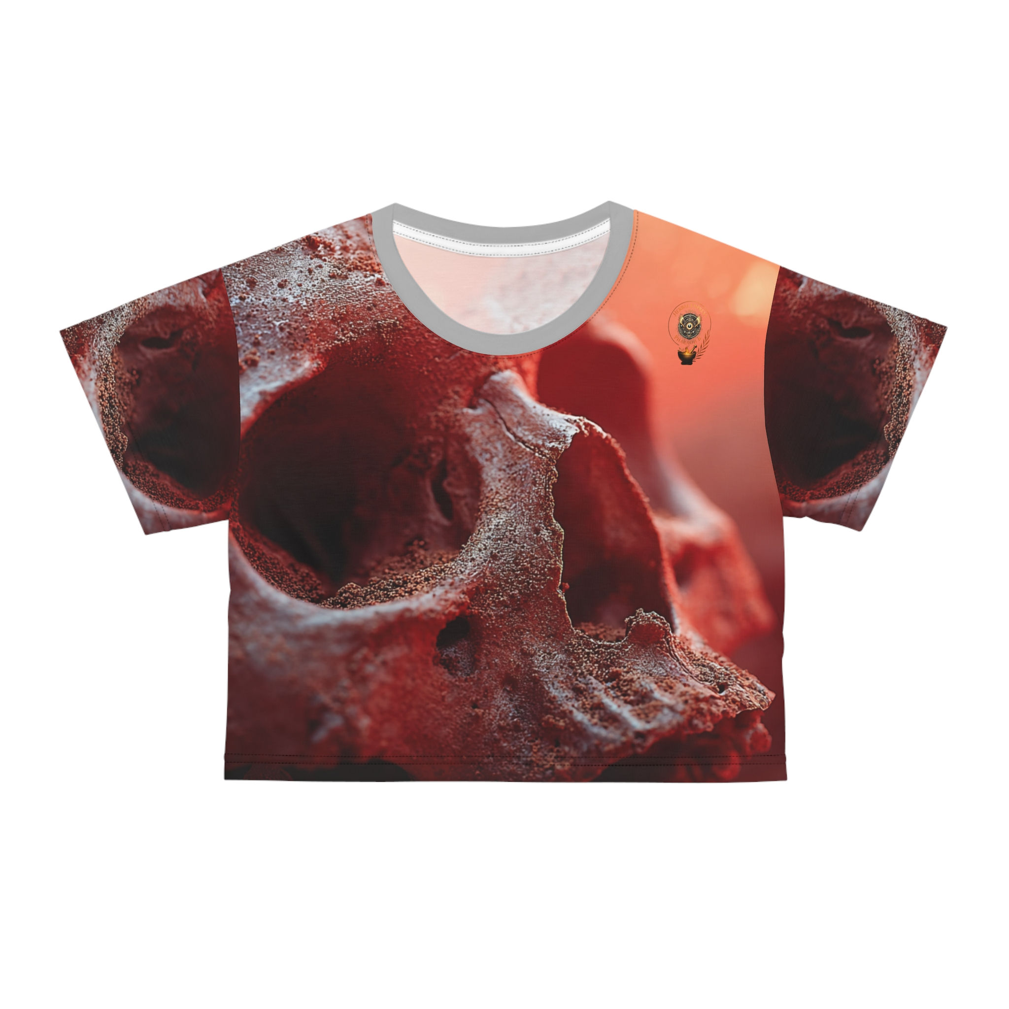 Crimson Skull Crop Top 