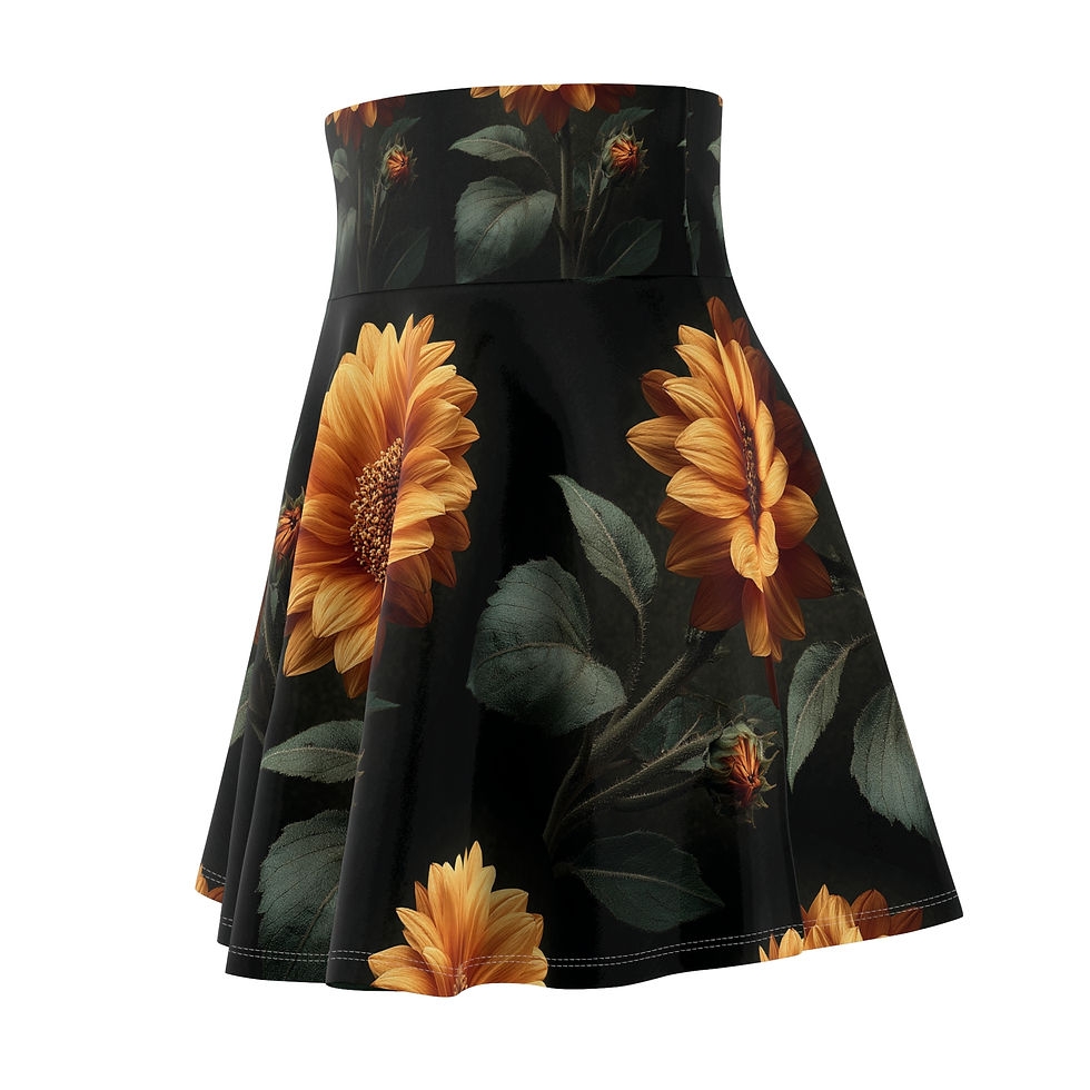 サムネイル： Sunflower Radiance Skater Skirt