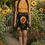 Thumbnail: Sunflower Radiance Skater Skirt