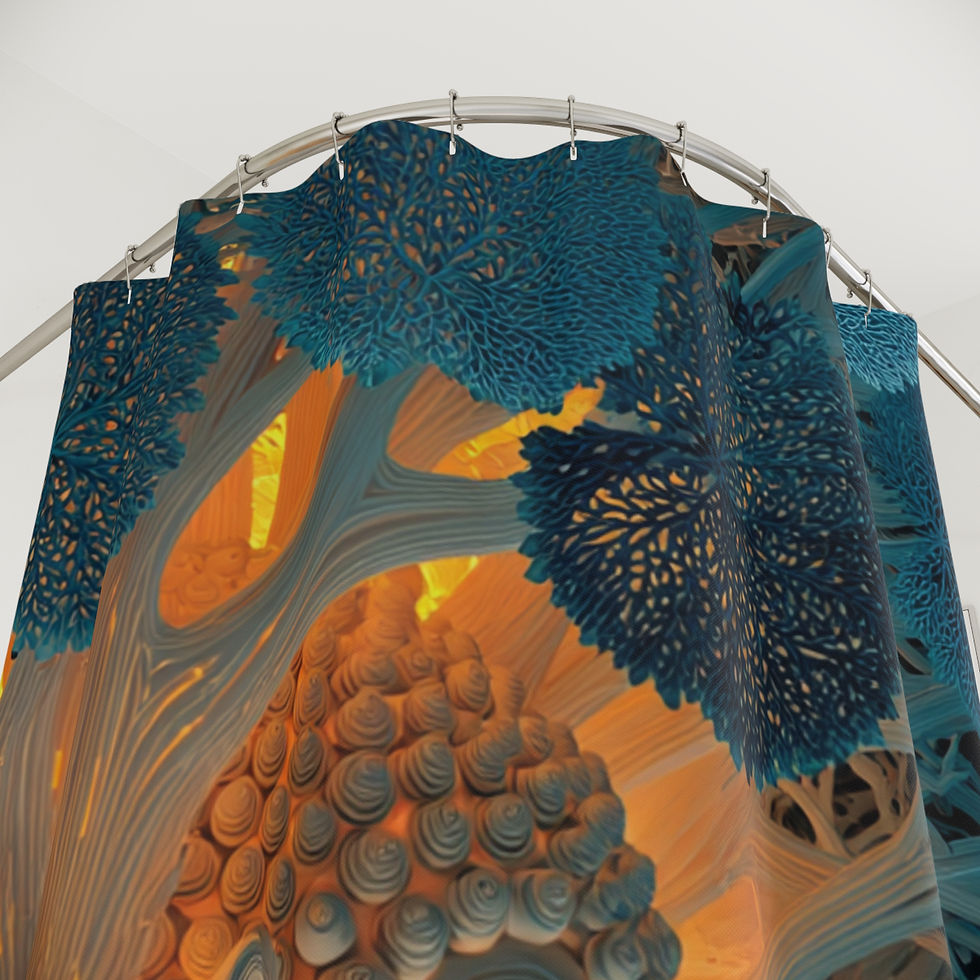 Thumbnail: The "Illuminated Bodhi" Shower Curtain