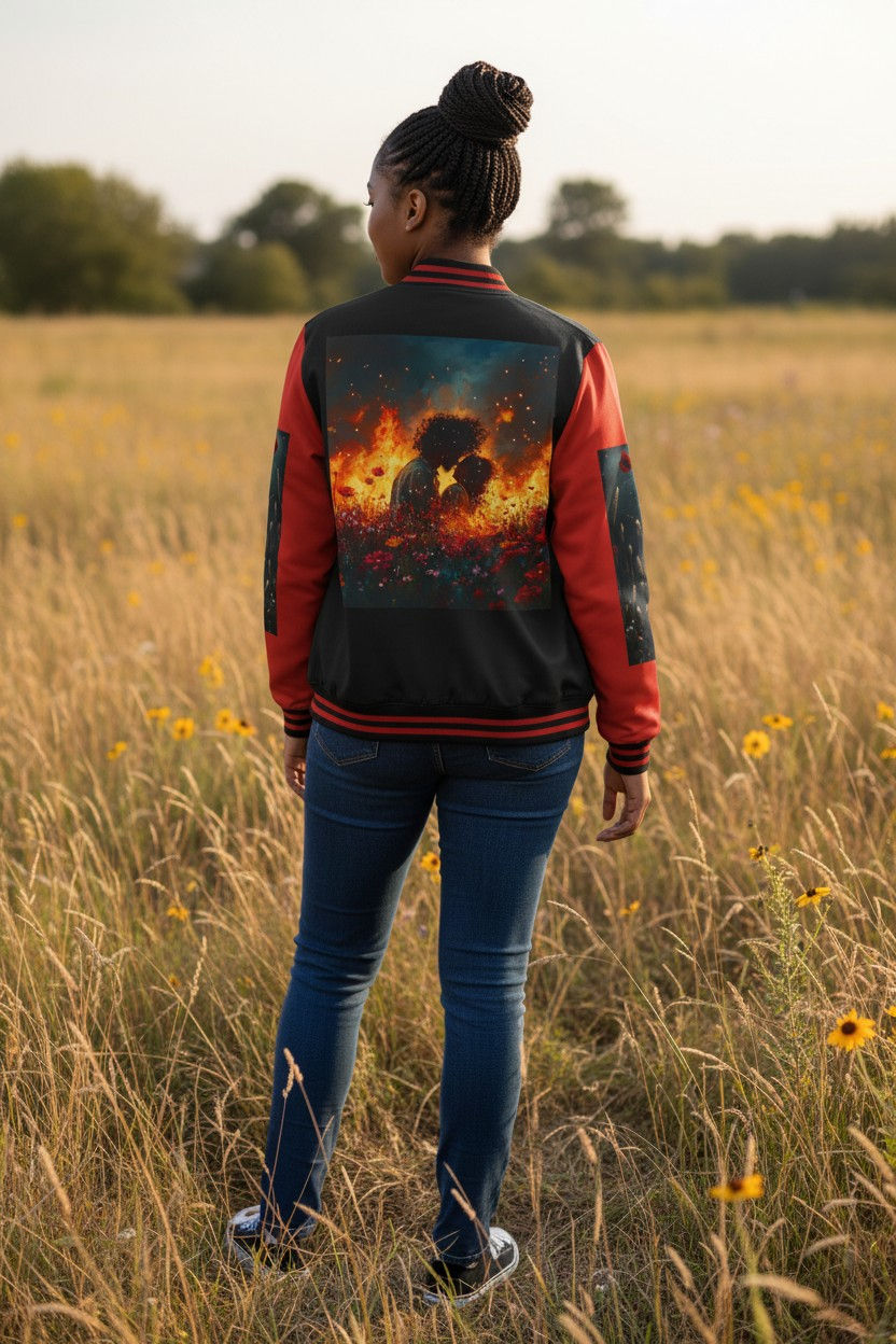 Thumbnail: The Divine Vow Letterman Jacket Unisex 